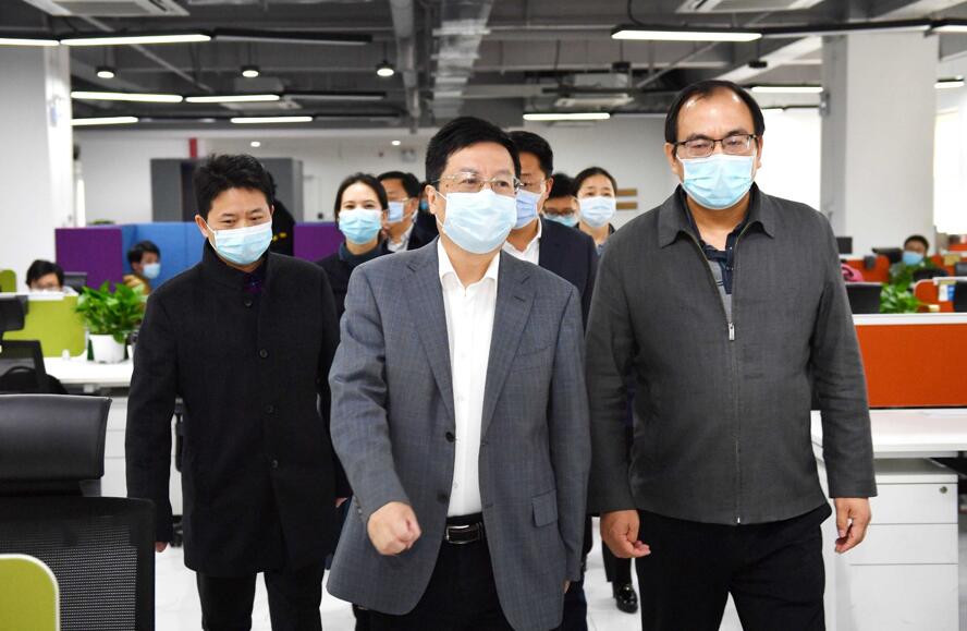 湖南省委常委、長沙市委書記胡衡華到大唐先一科技公司調研