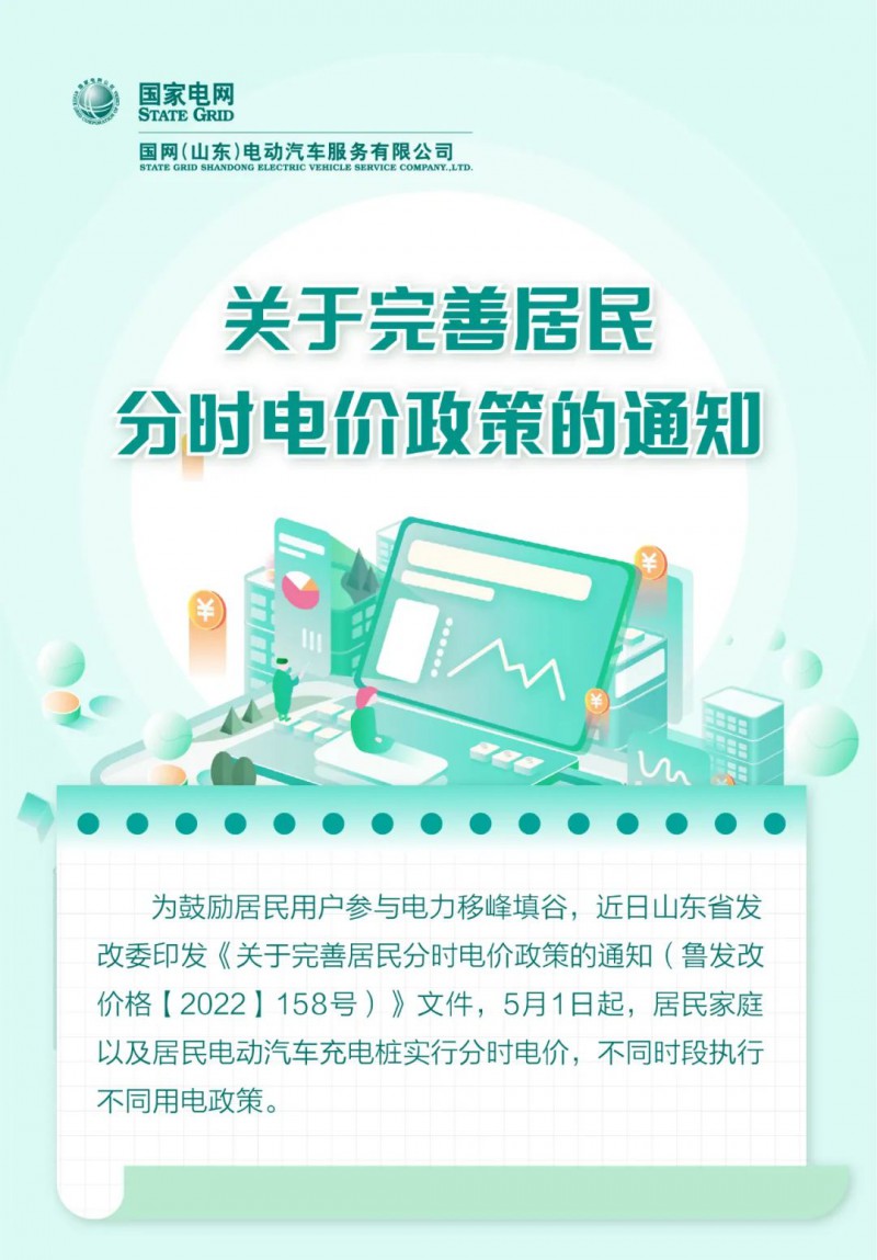 山東居民分時電價政策，5月1日開始執(zhí)行！