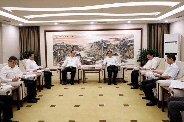 國務(wù)院國資委黨委書記、主任張玉卓會(huì)見湖南省委副書記、省長毛偉明