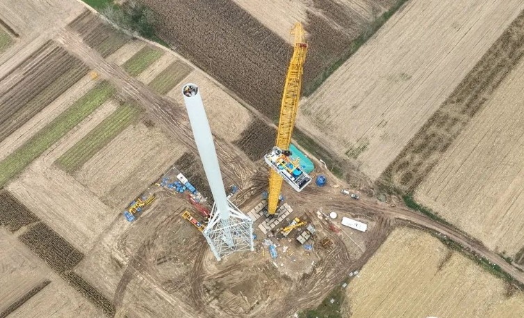 國內首臺！三邊形桁架塔風電機組并網成功