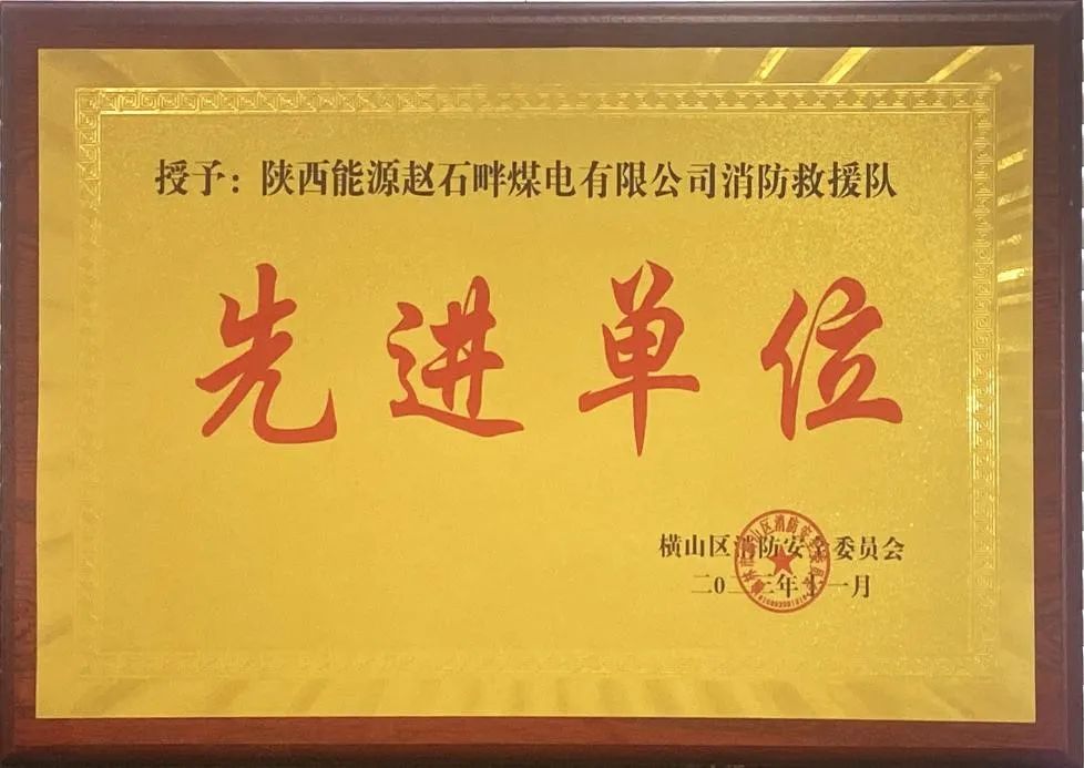 優秀！再續輝煌！陜投集團趙石畔煤電消防工作又獲表彰