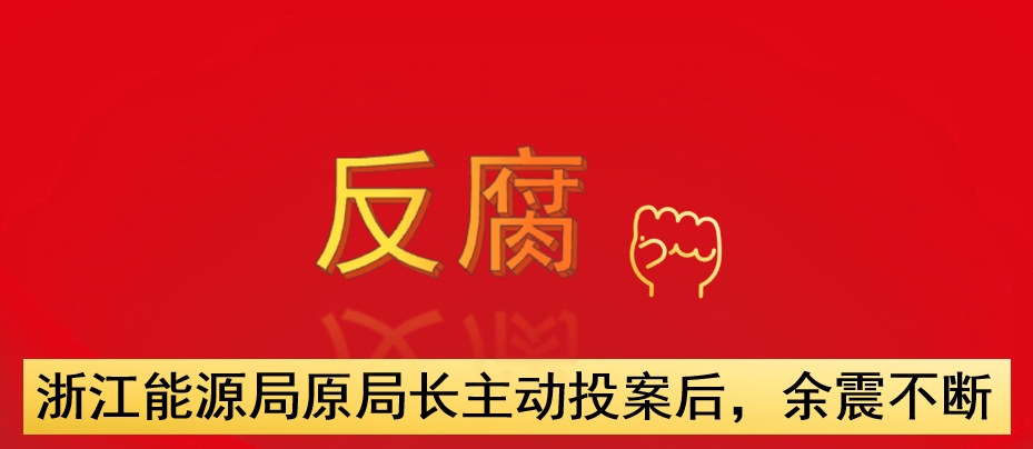 浙江能源局原局長主動投案后，余震不斷