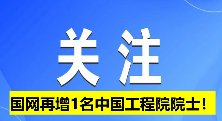 國網電科院再增1名中國工程院院士！
